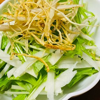 ごぼうと水菜サラダ